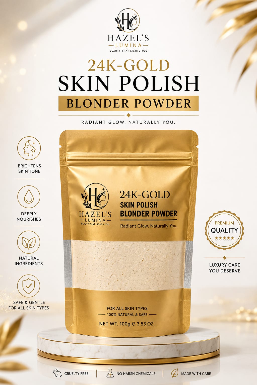 24K GOLD BLONDER POWDER